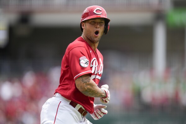 Cincinnati Reds on X Authentic 2020 red alternate jerseys are